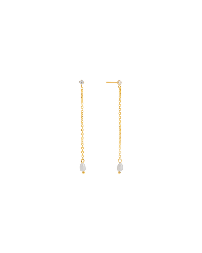 Floating Pearl Drops Earrings