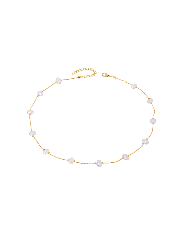 Linked Pearl Choker