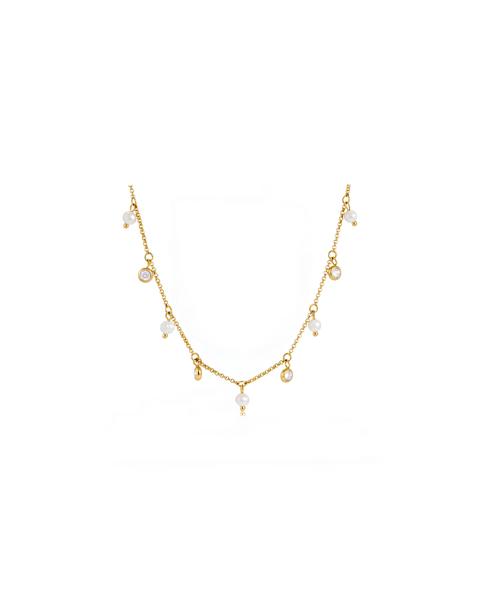 Pearl Charm Necklace