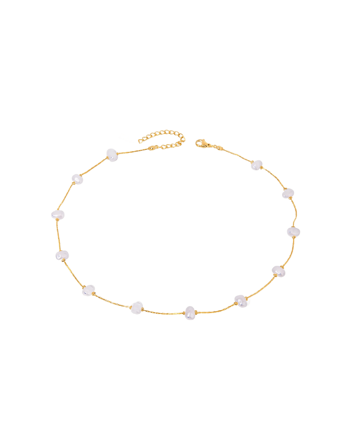 Linked Pearl Choker