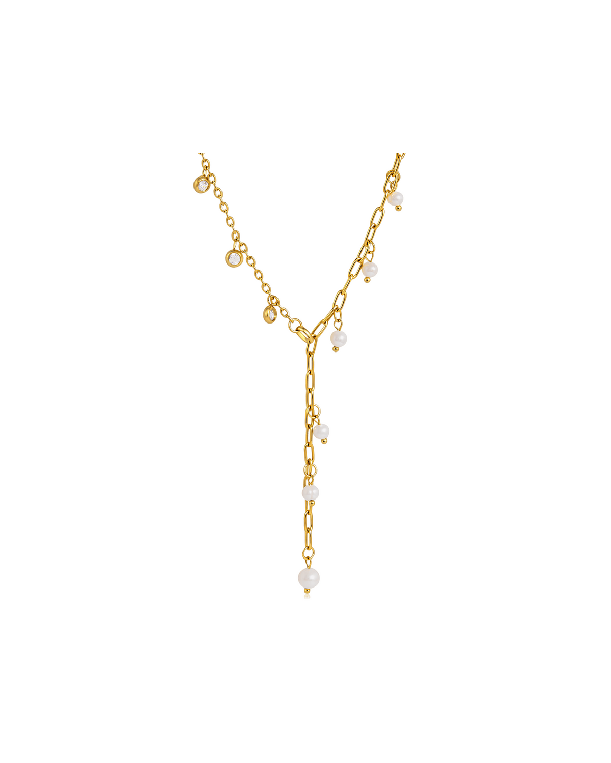 Pearl Lariat Necklace