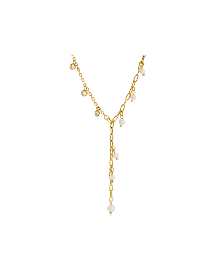 Pearl Lariat Necklace