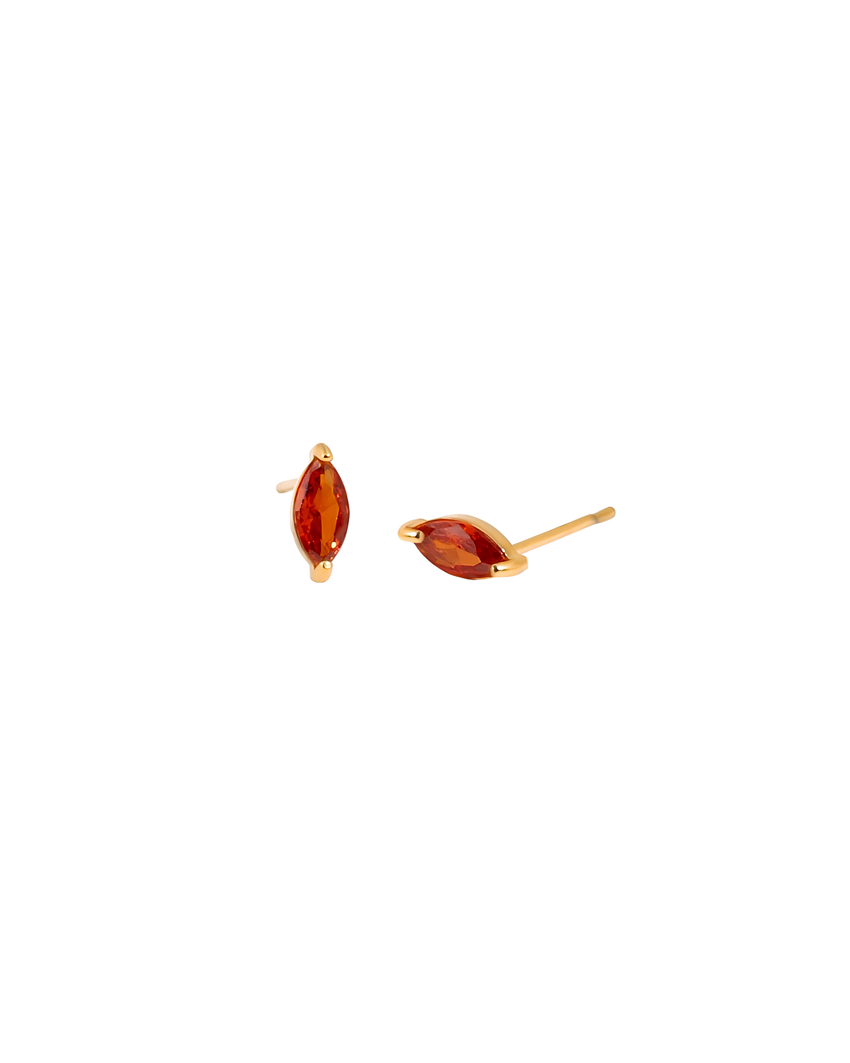 Red Marquise Studs