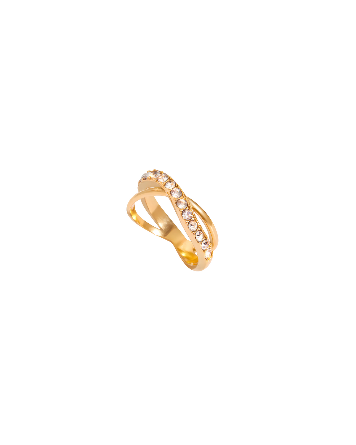Pavé Crossover Ring