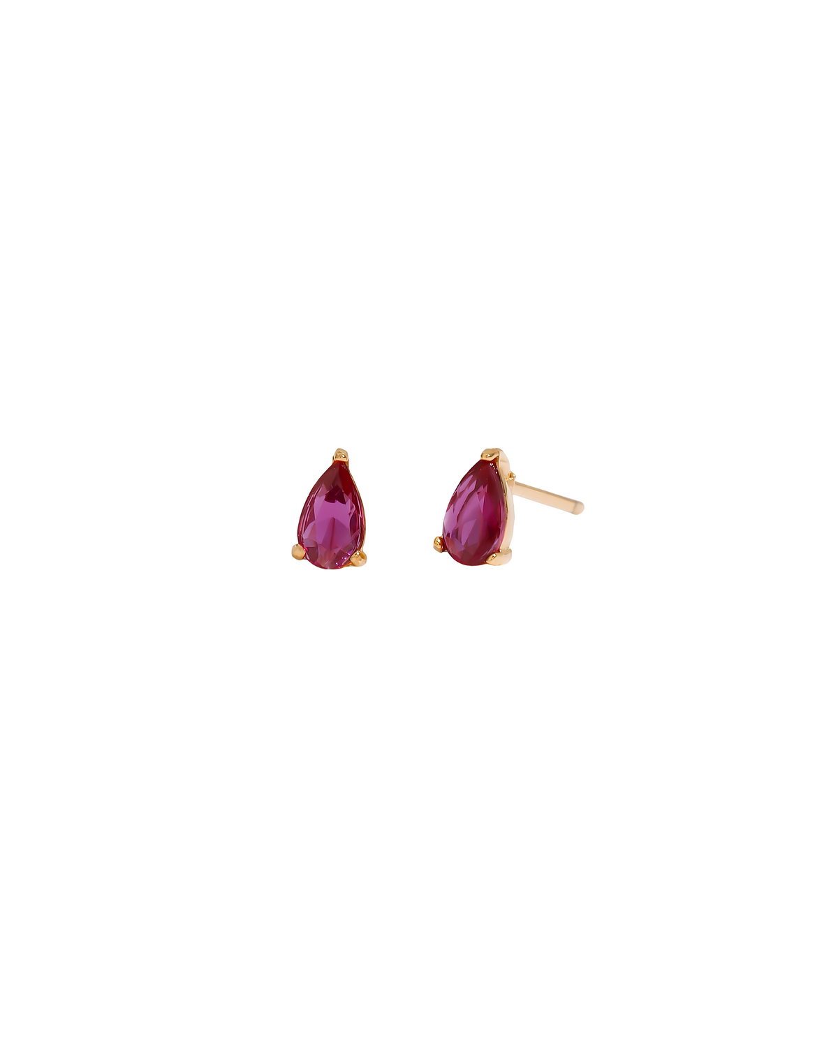 Purple Pear Studs